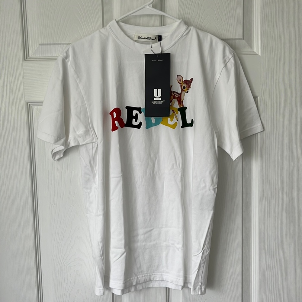 NWT undercover Jun Takahashi rebel Bambi T-shirt, size 1